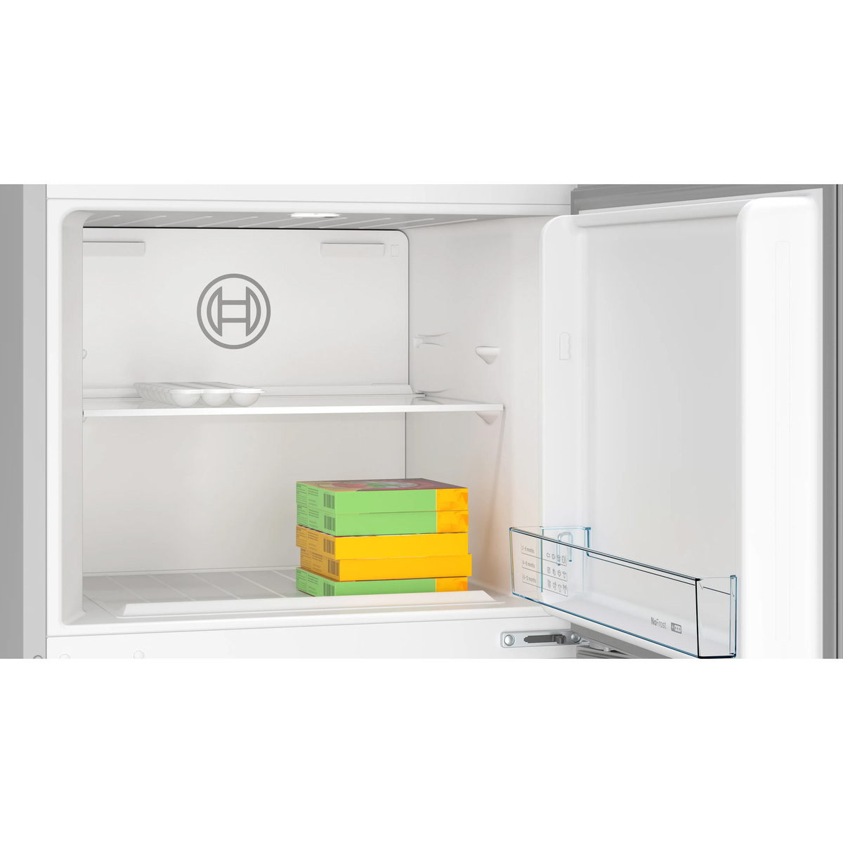 Bosch Double Door Refrigerator, 522 L, Stainless Steel, KDN56XL31M