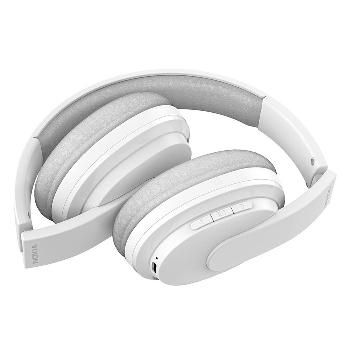 نوكيا سماعة رأس لاسلكية بتصميم فوق الأذن، أسود، WHP-101