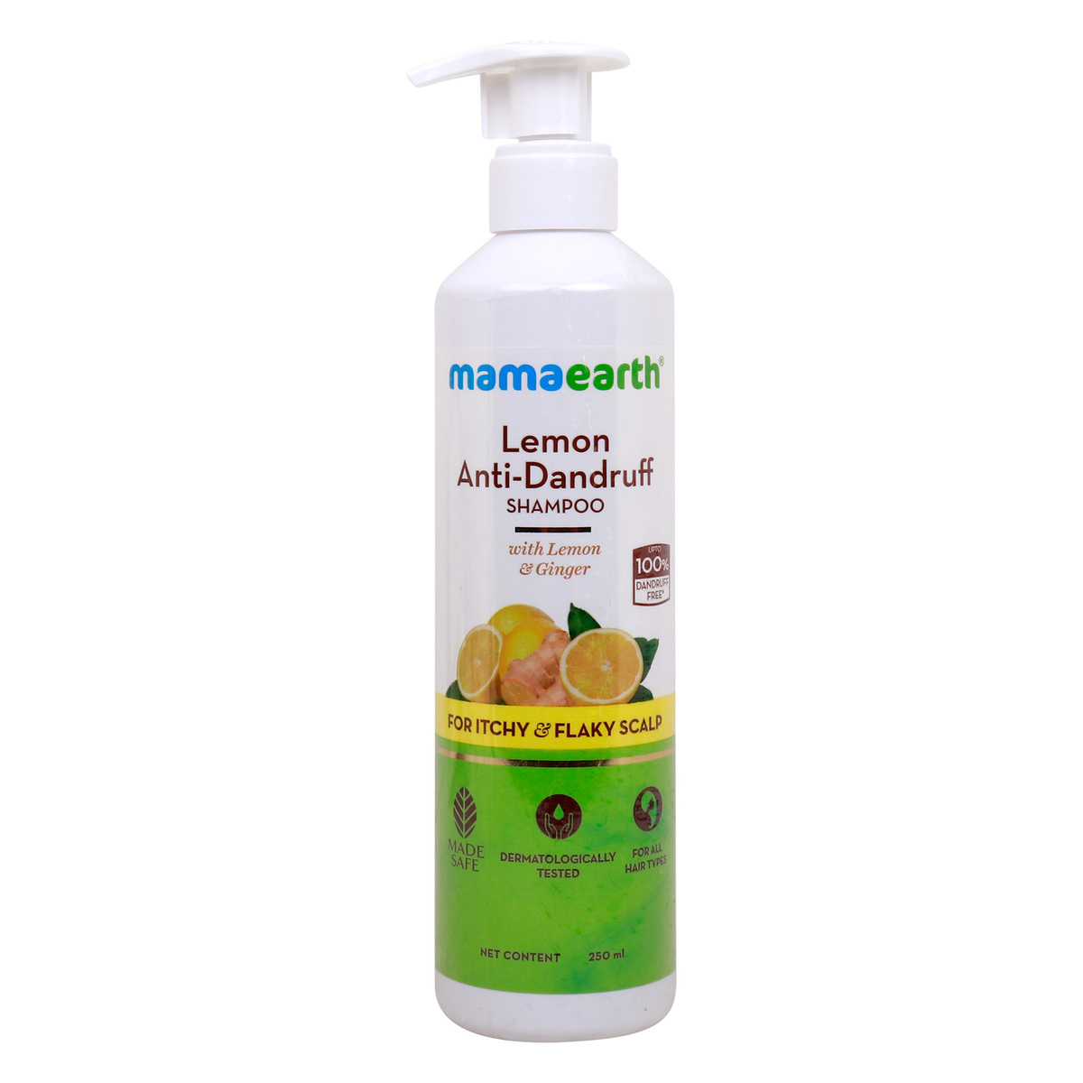 Mamaearth Anti-Dandruff Shampoo with Lemon & Ginger 250 ml