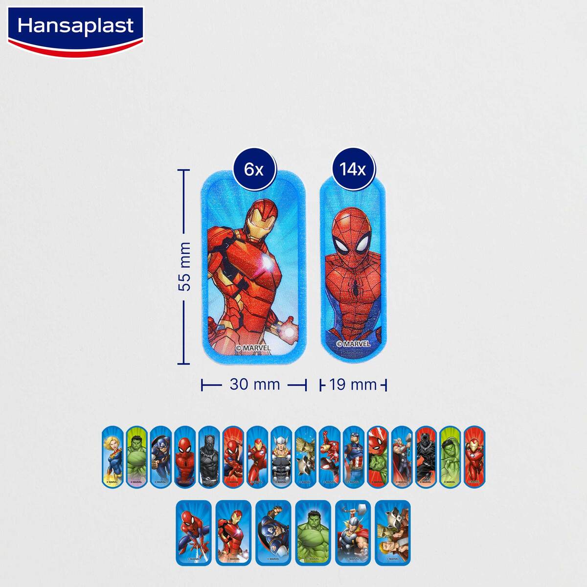 Hansaplast Kids Plasters Marvel 20 pcs