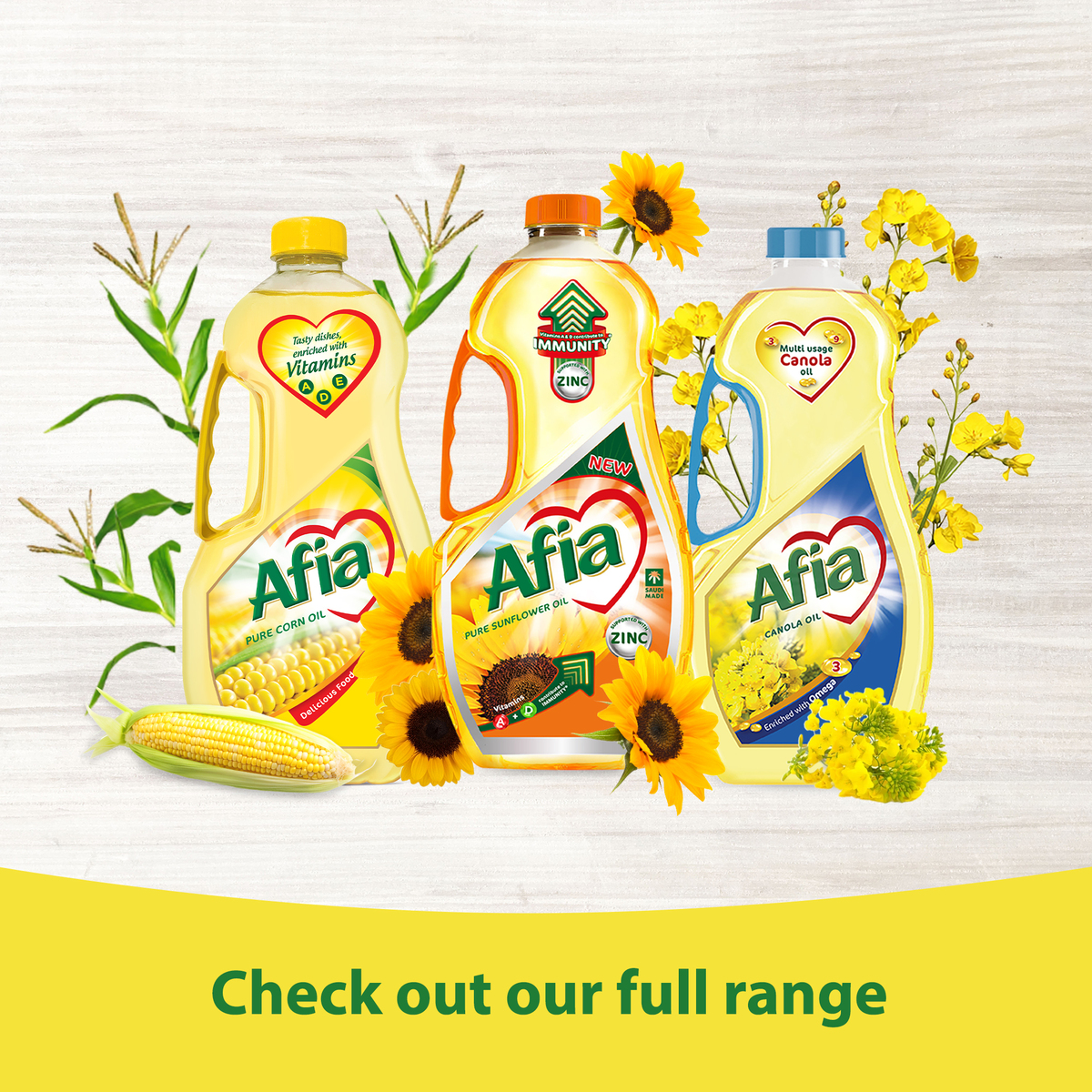 Afia Pure Corn Oil Enriched with Vitamins A D & E 1.5 Litres