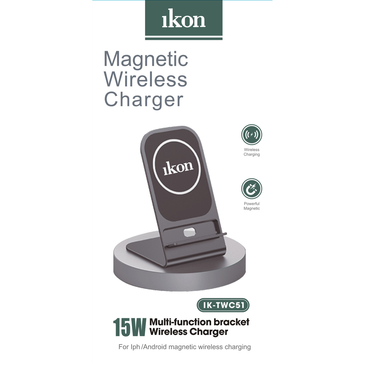 Ikon Magnetic Wireless Charger, IK-TWC51