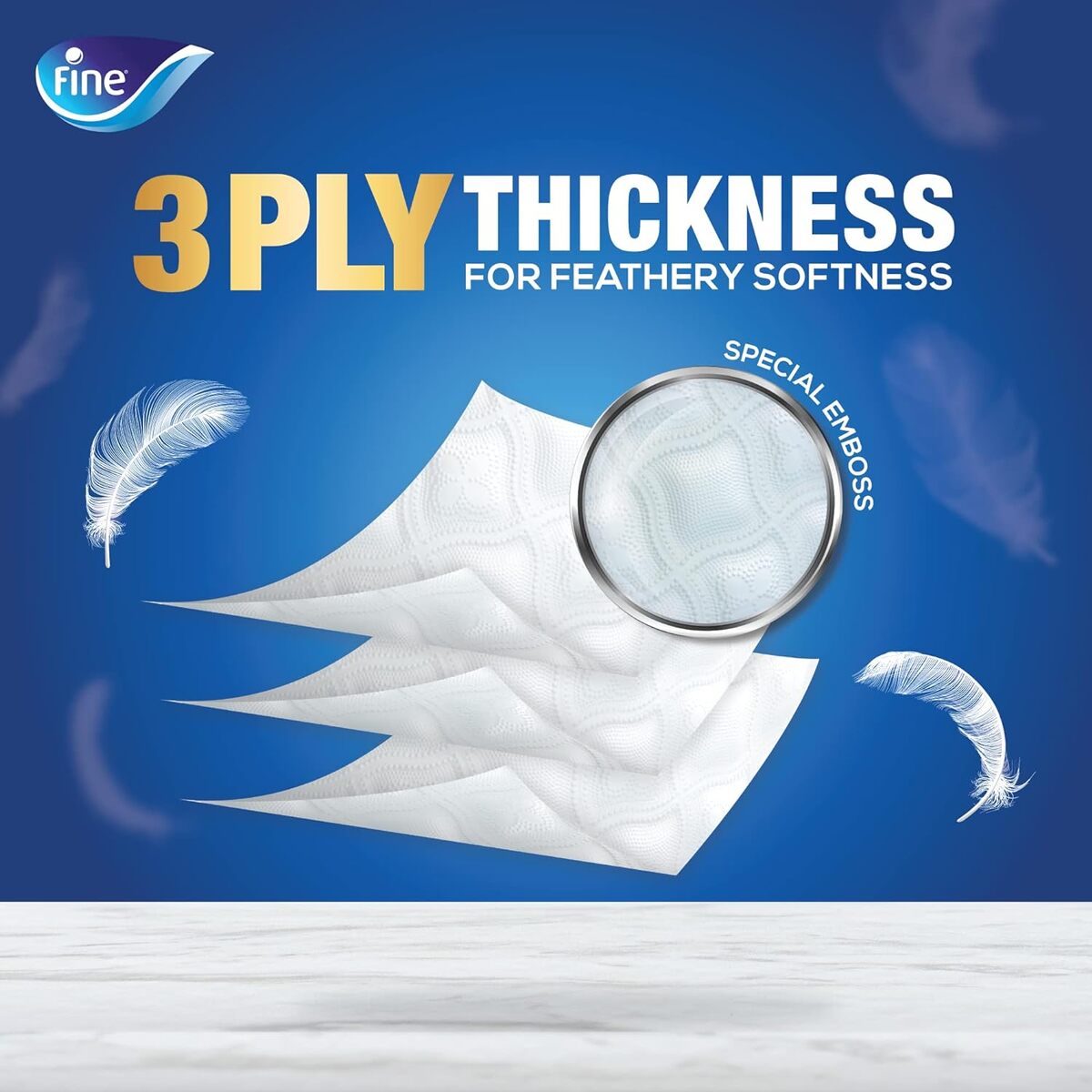 Fine Deluxe Toilet Paper 3ply 24 x 140 Sheets