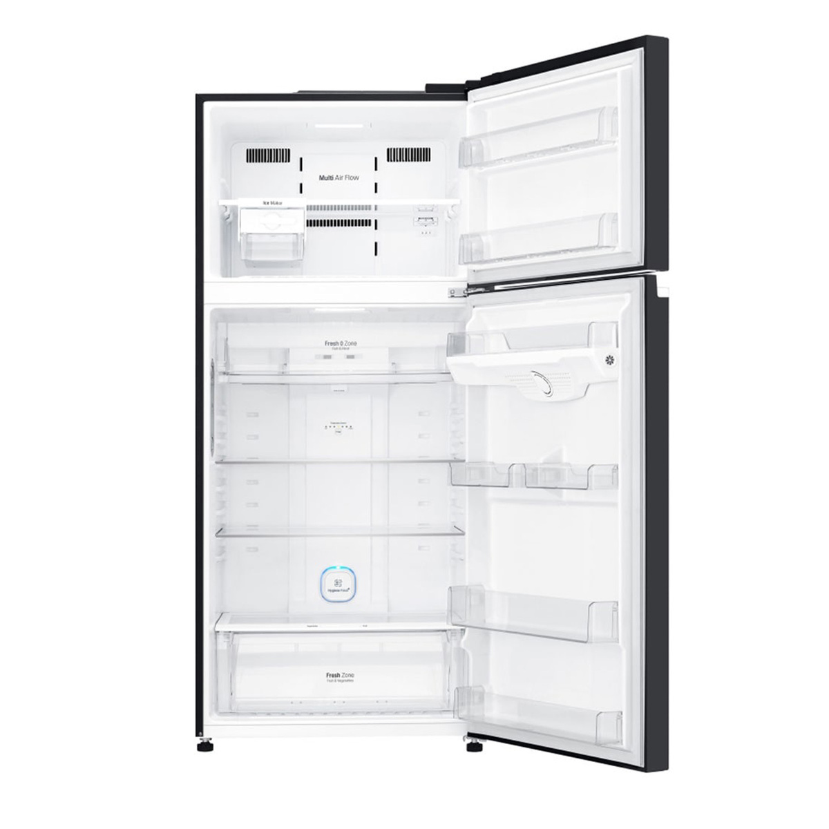 LG Double Door Refrigerator, 506 L, Black Glass, GN-C782SGGL