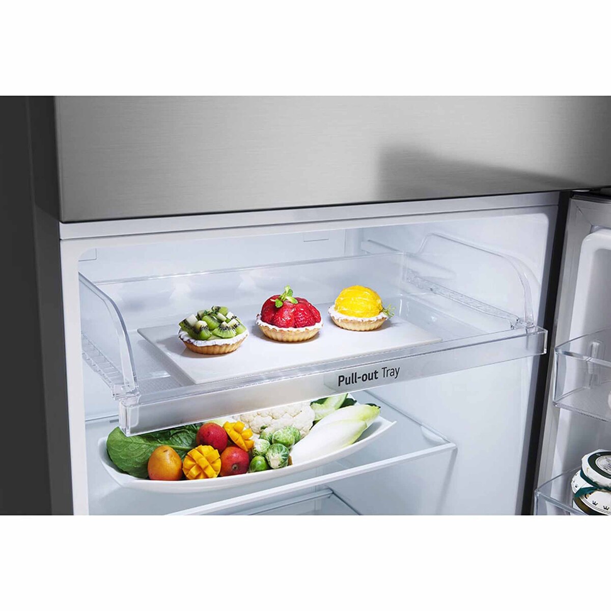 LG Double Door Refrigerator 395LTR, Door Cooling+, Multi Air Flow, Dark Graphite, GN-B512PQGB