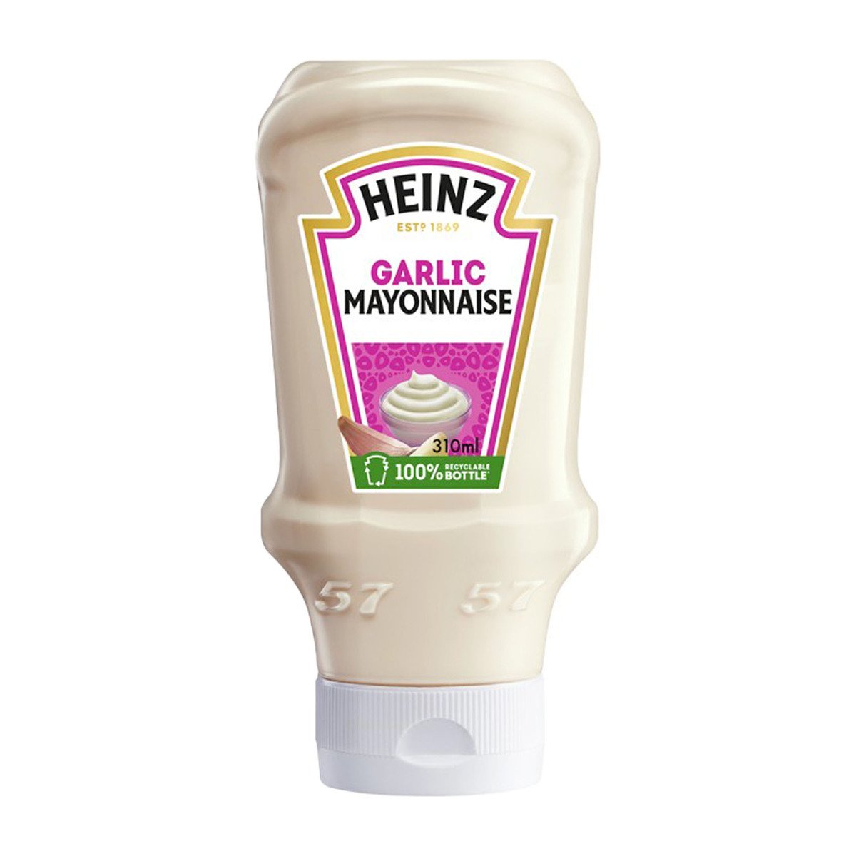 اشتري قم بشراء Heinz Garlic Mayonnaise Top Down Squeezy Bottle 310 ml Online at Best Price من الموقع - من لولو هايبر ماركت Mayonnaise في الامارات