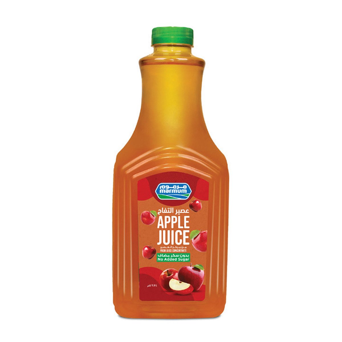 مرموم عصير تفاح بدون سكر مضاف 1.5 لتر + عصير برتقال 1.5 لتر