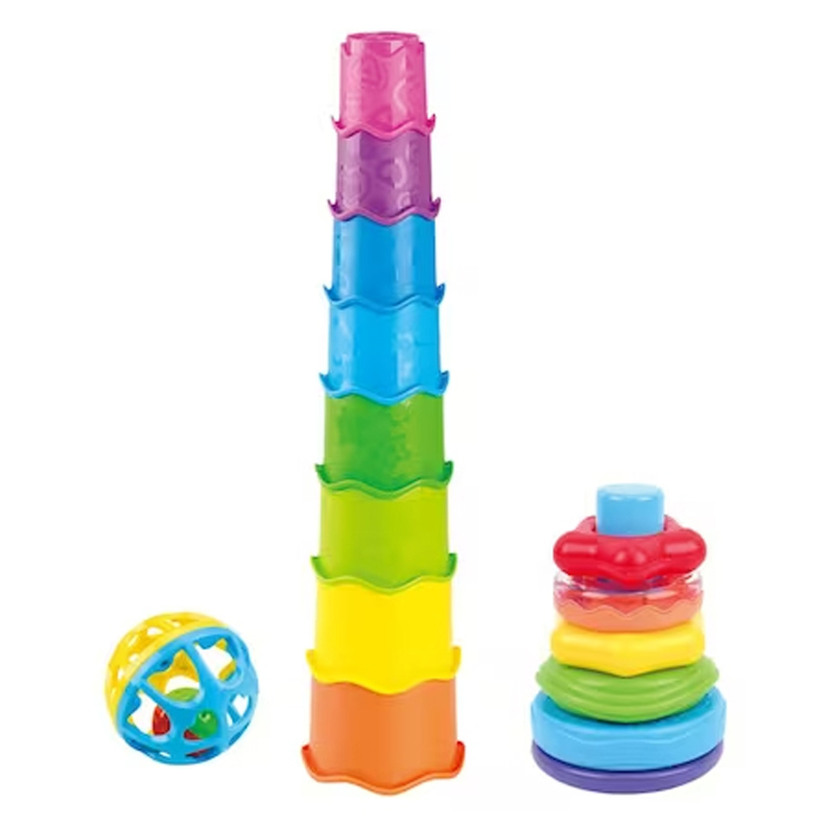 PlayGo Rattle & Stack Combo, Multicolor, 1455