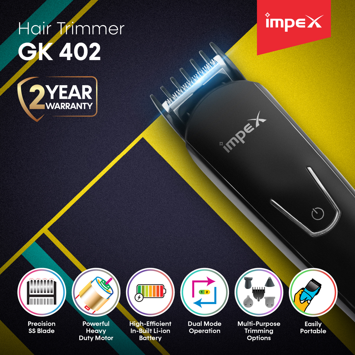 Impex GK 402 600mAh Grooming Kit With Codeless use