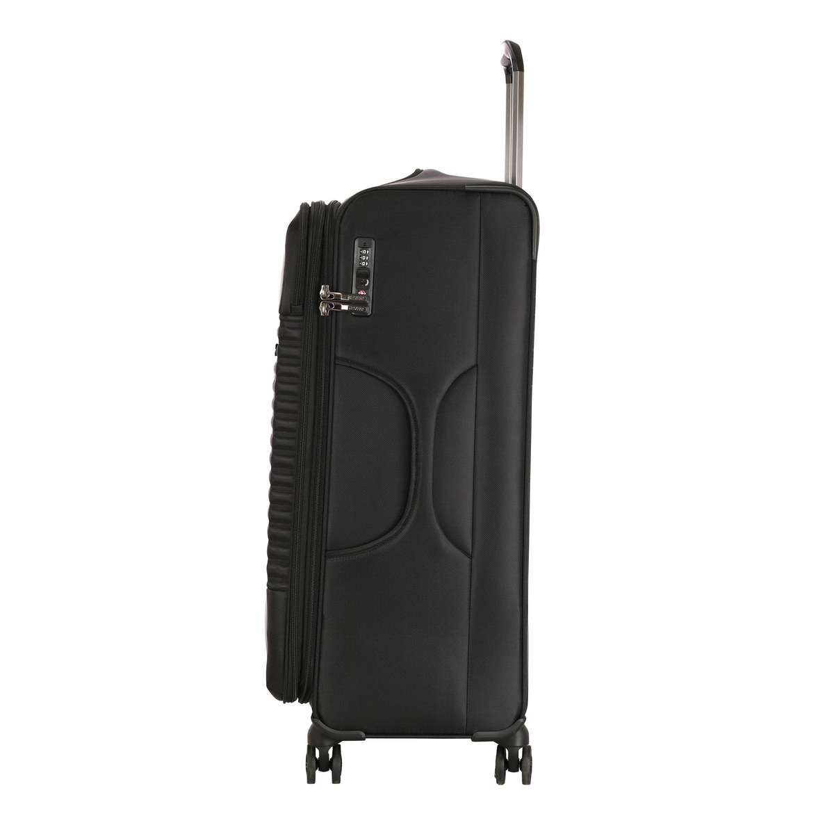 امريكان توريستر حقيبة سفر بعجلات مرنة فورناكس سبينر مع قفل TSA، 77 سم، أسود داكن