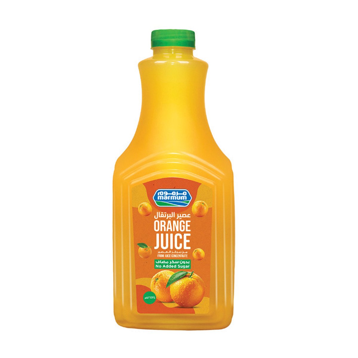 مرموم عصير تفاح بدون سكر مضاف 1.5 لتر + عصير برتقال 1.5 لتر