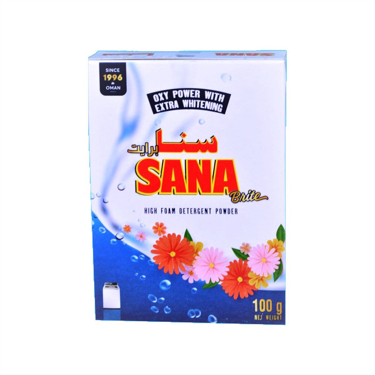 Sana High Foam Detergent Powder Value Pack 6 x 100 g