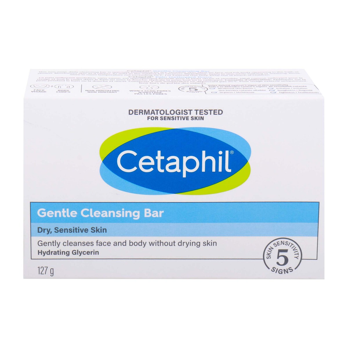 Cetaphil Gentle Cleansing Bar for Dry and Sensitive Skin, 127 g
