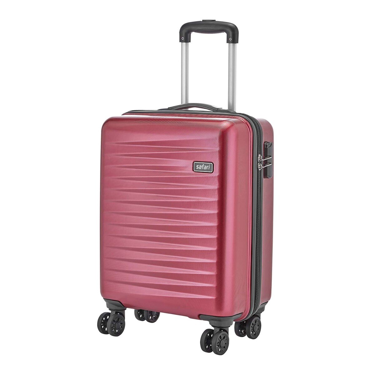 سفاري فييستا حقيبة سفر صلبة 4 عجلات، 55 سم، أحمر