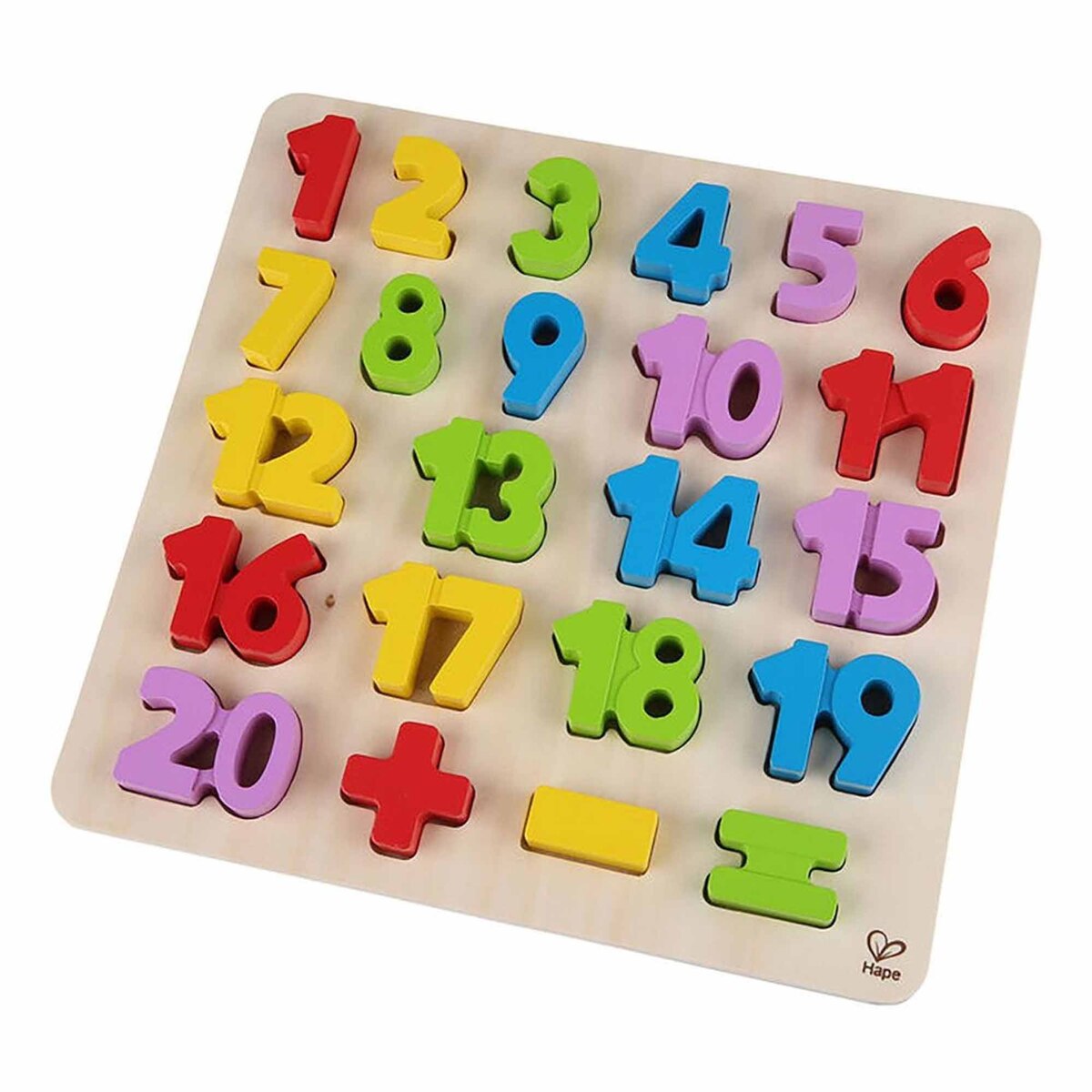 Hape Chunky Number Math Puzzle Set for Kids, E1550