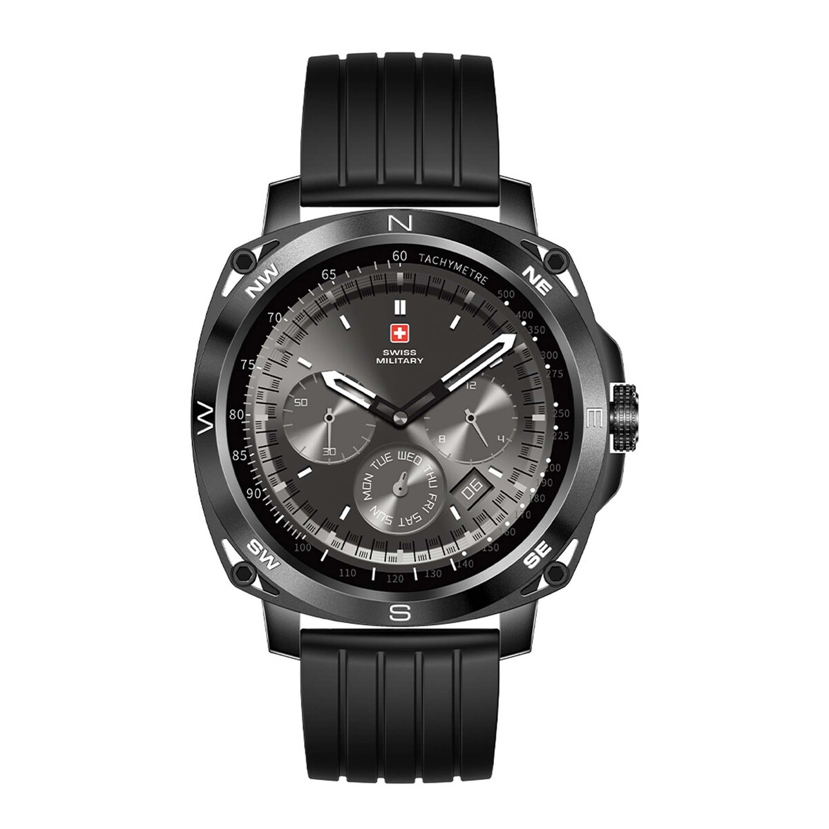 Swiss Military DOM4 Smartwatch Black Silicon