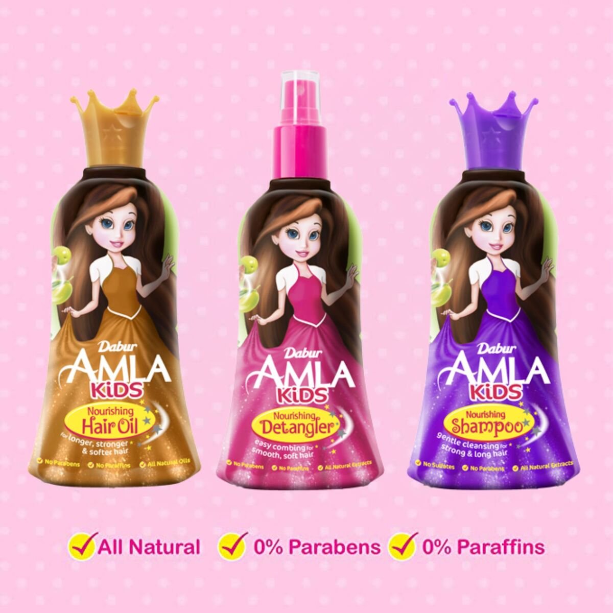 Dabur Amla Nourishing Kids Detangler Hair Oil with Olive & Almond 200 ml