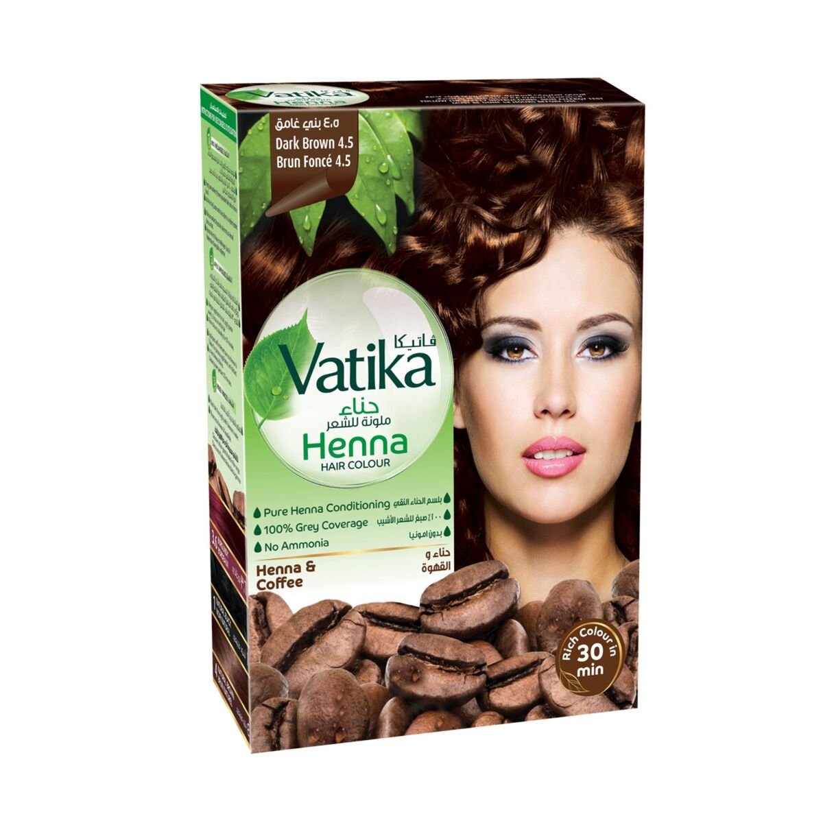 Vatika Naturals Henna Dark Brown 4.5 Hair Colour 60 g