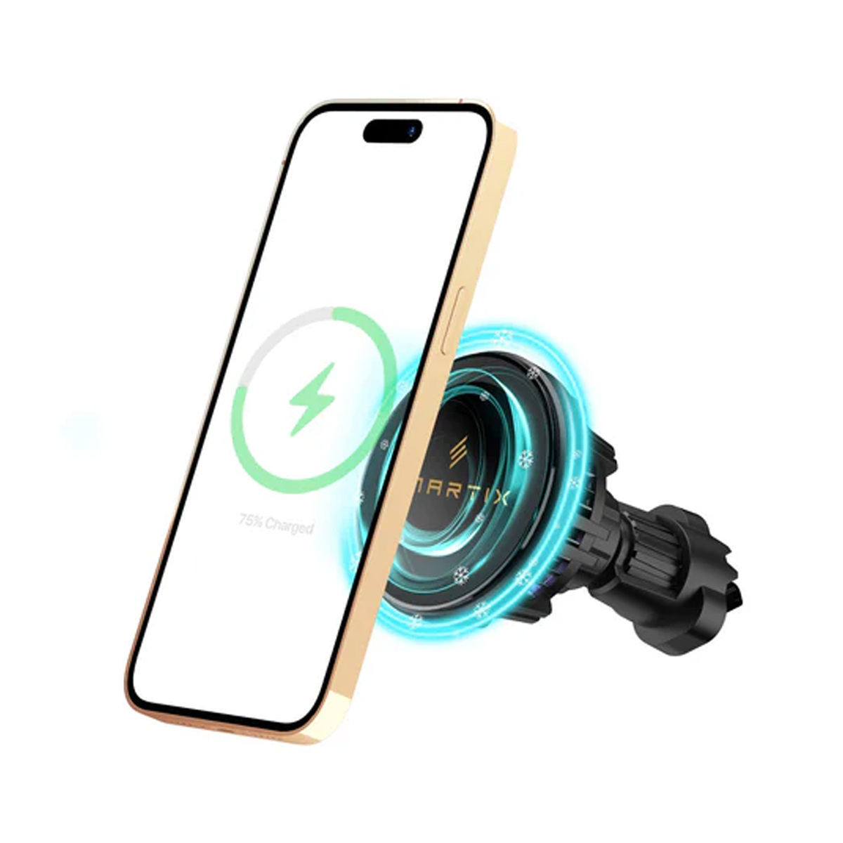 Smartix Wireless Magnetic Cooling Car Charger SSMFDD01