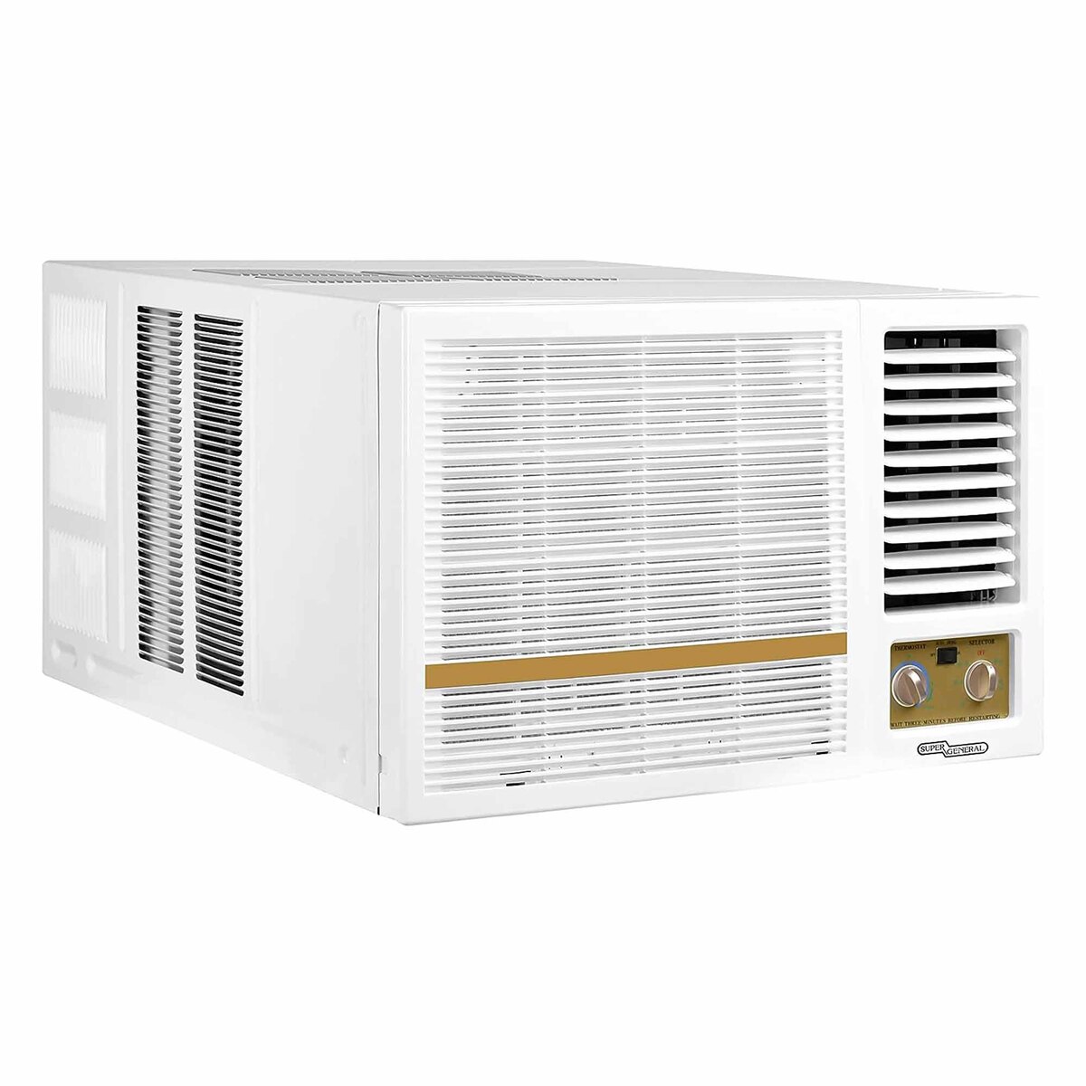 Super General Rotary Window Air Conditioner, 1.5 T, White, SGA19-AE