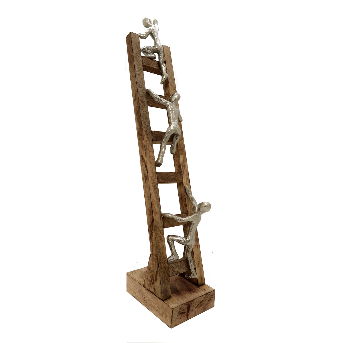 Maple Leaf Home 3 Figures Climbing on Ladder, Silver, FFG-2441
