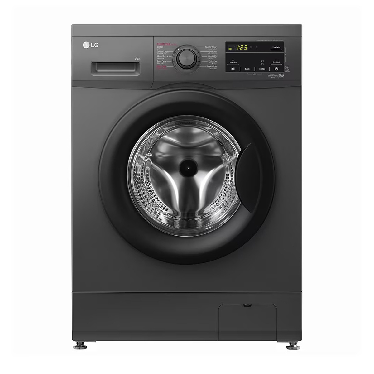 Buy LG 8 Kg Front Load Washing Machine with Inverter DD, Black, F4J3TYG6J Online at Best Price | F/L Auto W/Machines | Lulu UAE in UAE