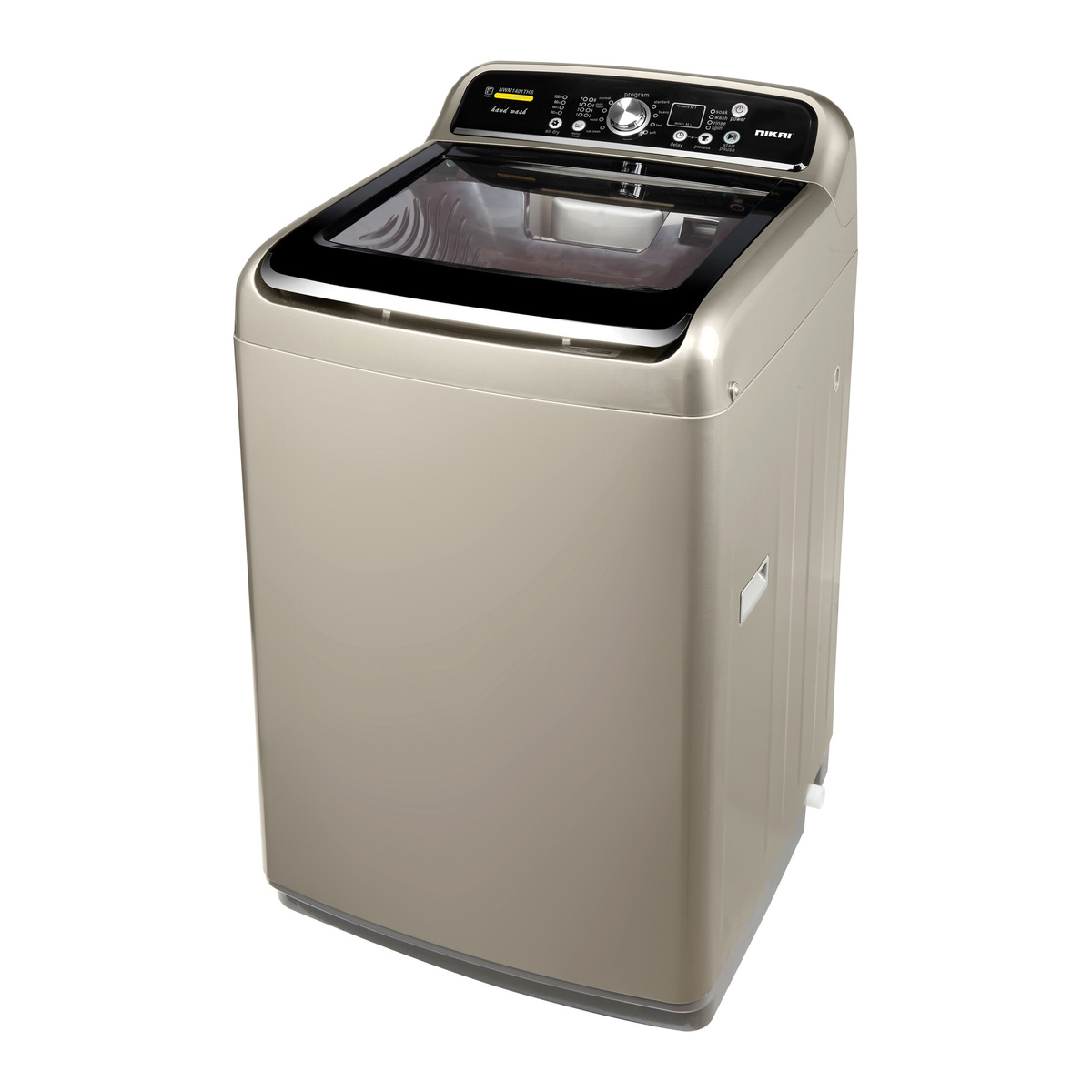 Nikai Top Load Washing Machine, 12 kg, Golden, NWM1401THS