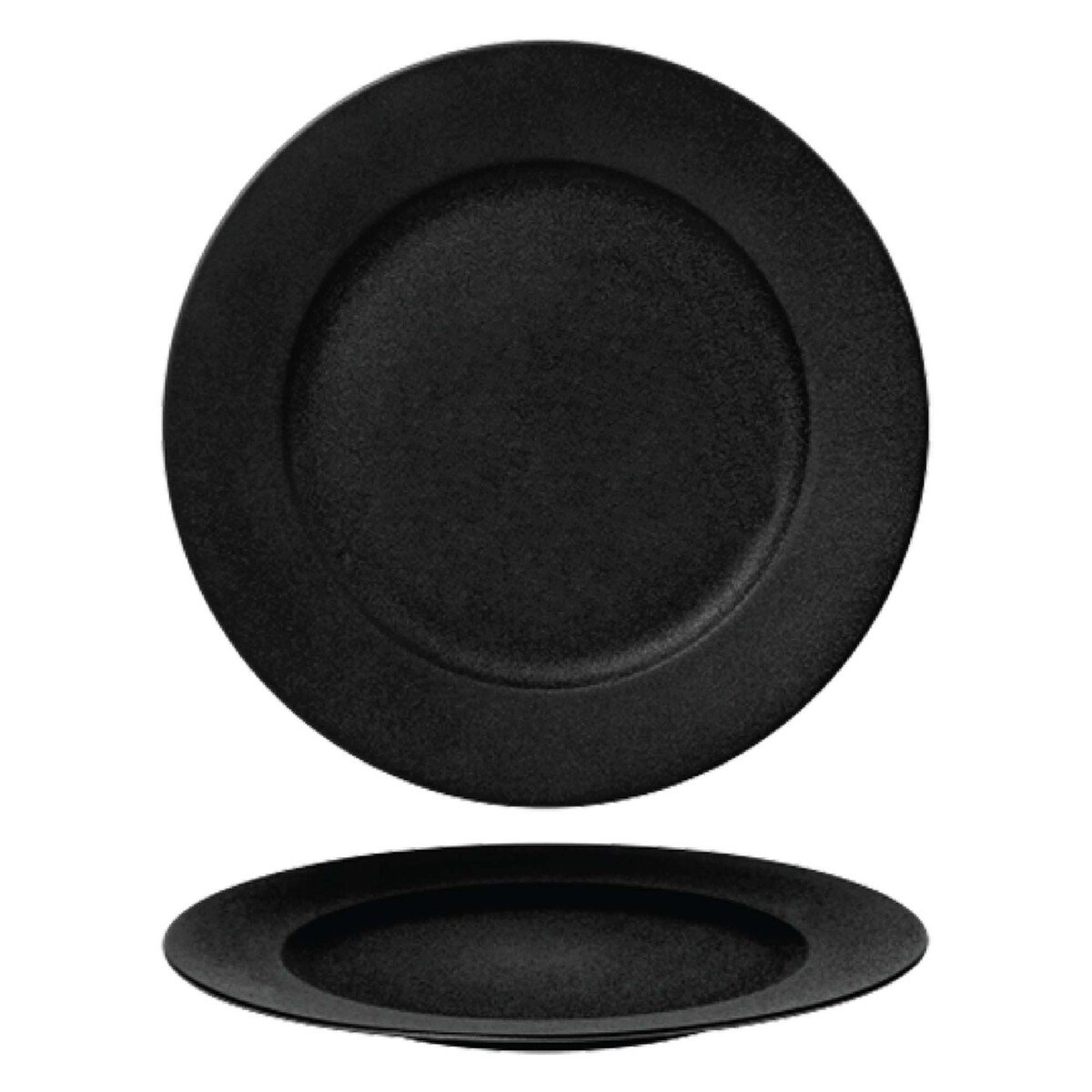 Qualitier Sand Series Flat Plate, Black, 27cm, 5051A
