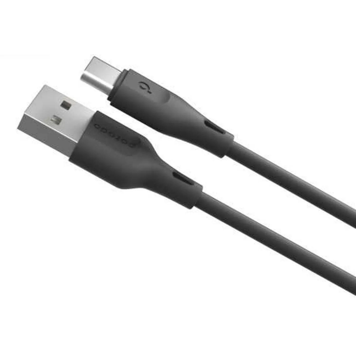 بورودو كيبل USB نوع-C للشحن السريع ونقل البيانات، 1.2 متر باللون الأسود، PD-U12CC-BK