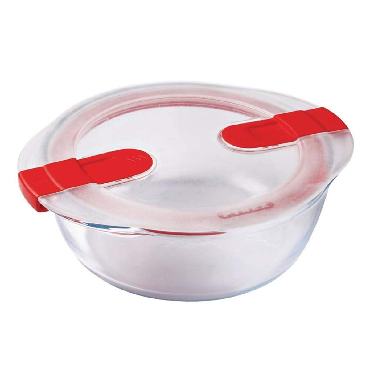 Pyrex Round Oven Dish with Plastic Lid, 14 X 12 inch