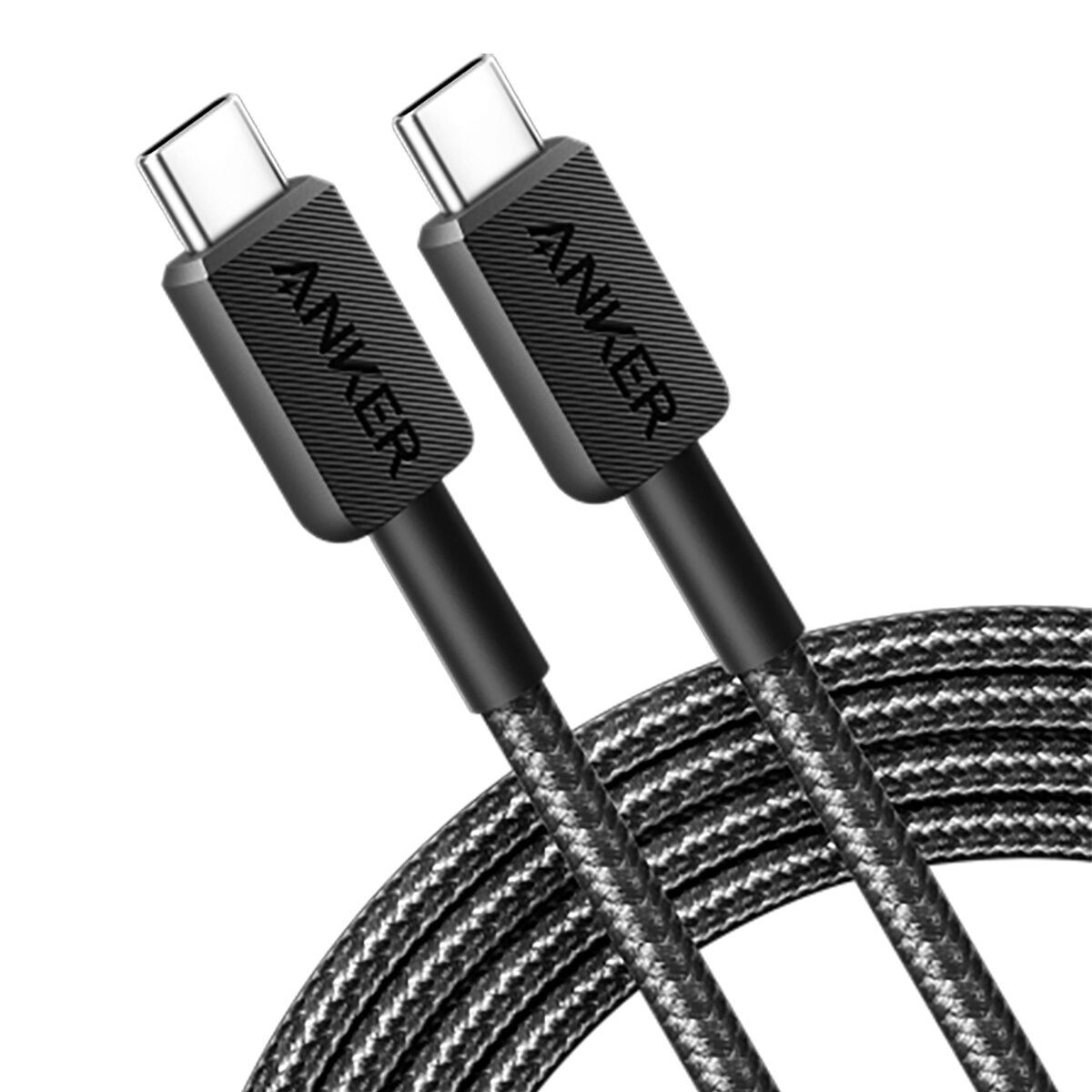 Anker 322 USB-C to USB-C Cable (6ft, Nylon) A81F6H11 Black