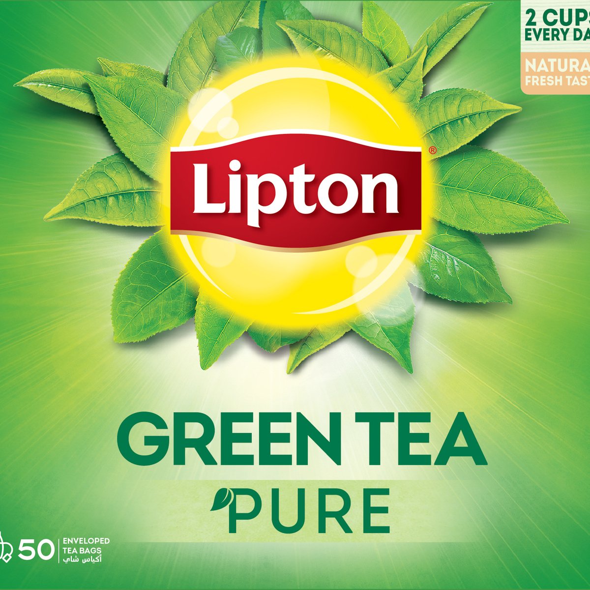 Lipton Green Tea Pure Envelope 50 Teabags