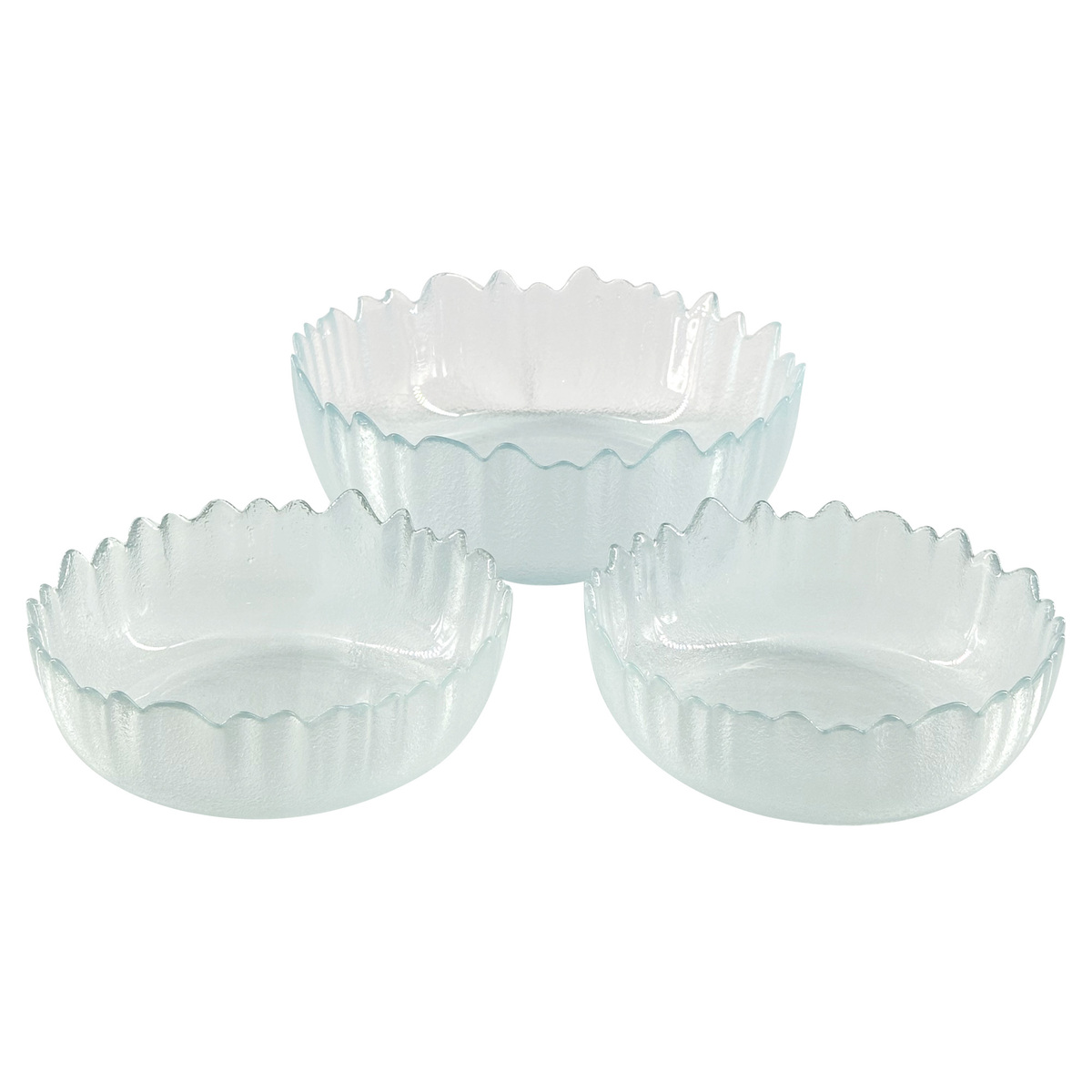 Glascom Decorative Glass Bowl Set, 3 pcs, GC-KAPADOKYA-00003