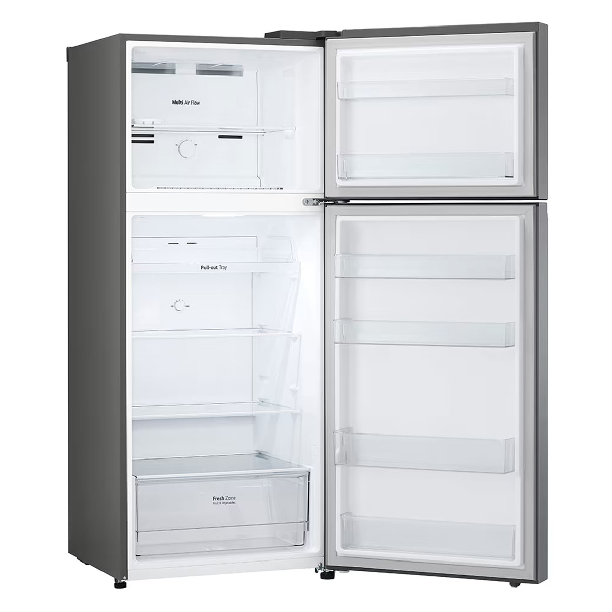 LG Double Door Refrigerator, 410 L, Silver, GN-B482PQMB