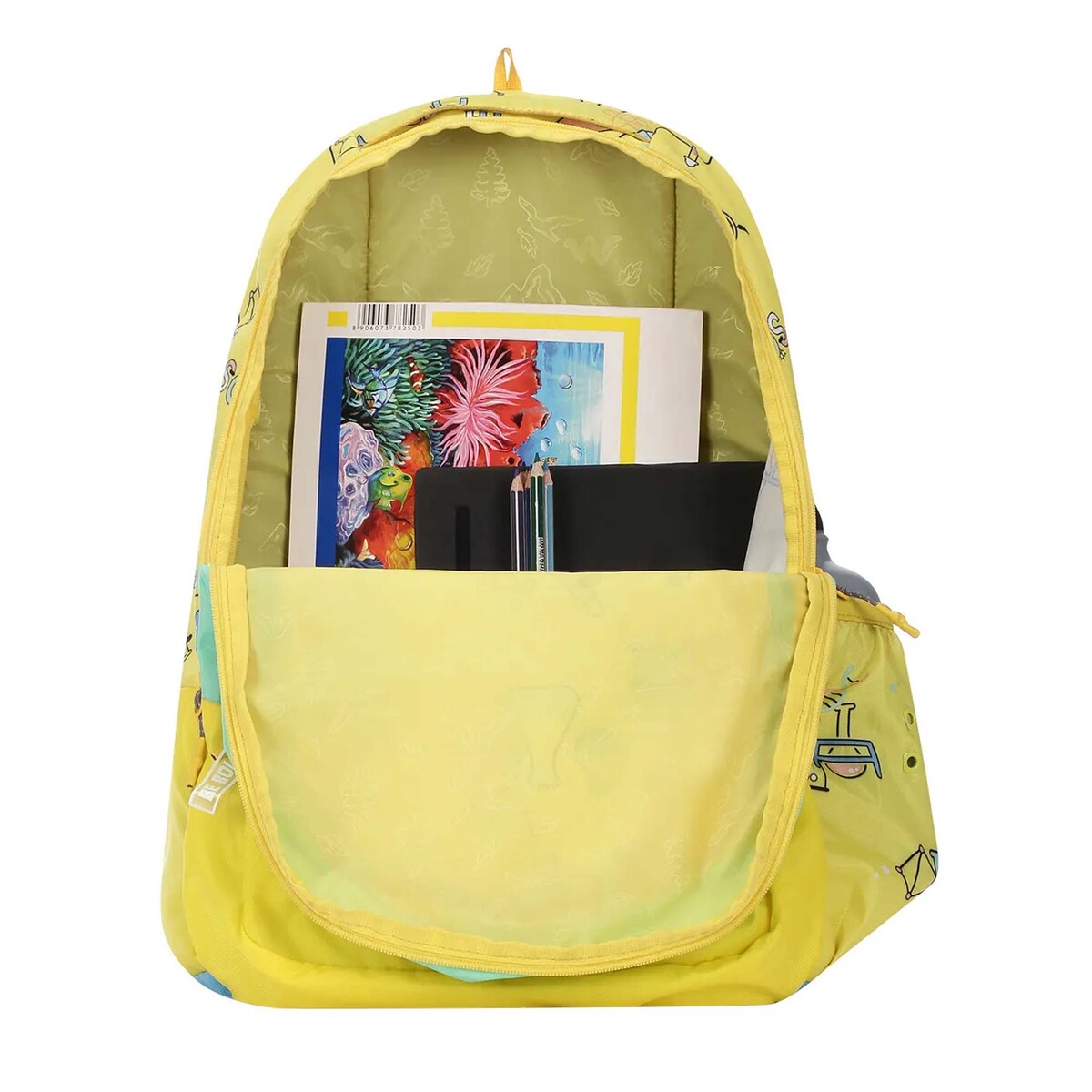 Wildcraft Wiki 1 Science School Bag Pack, 18 Inches, Yellow