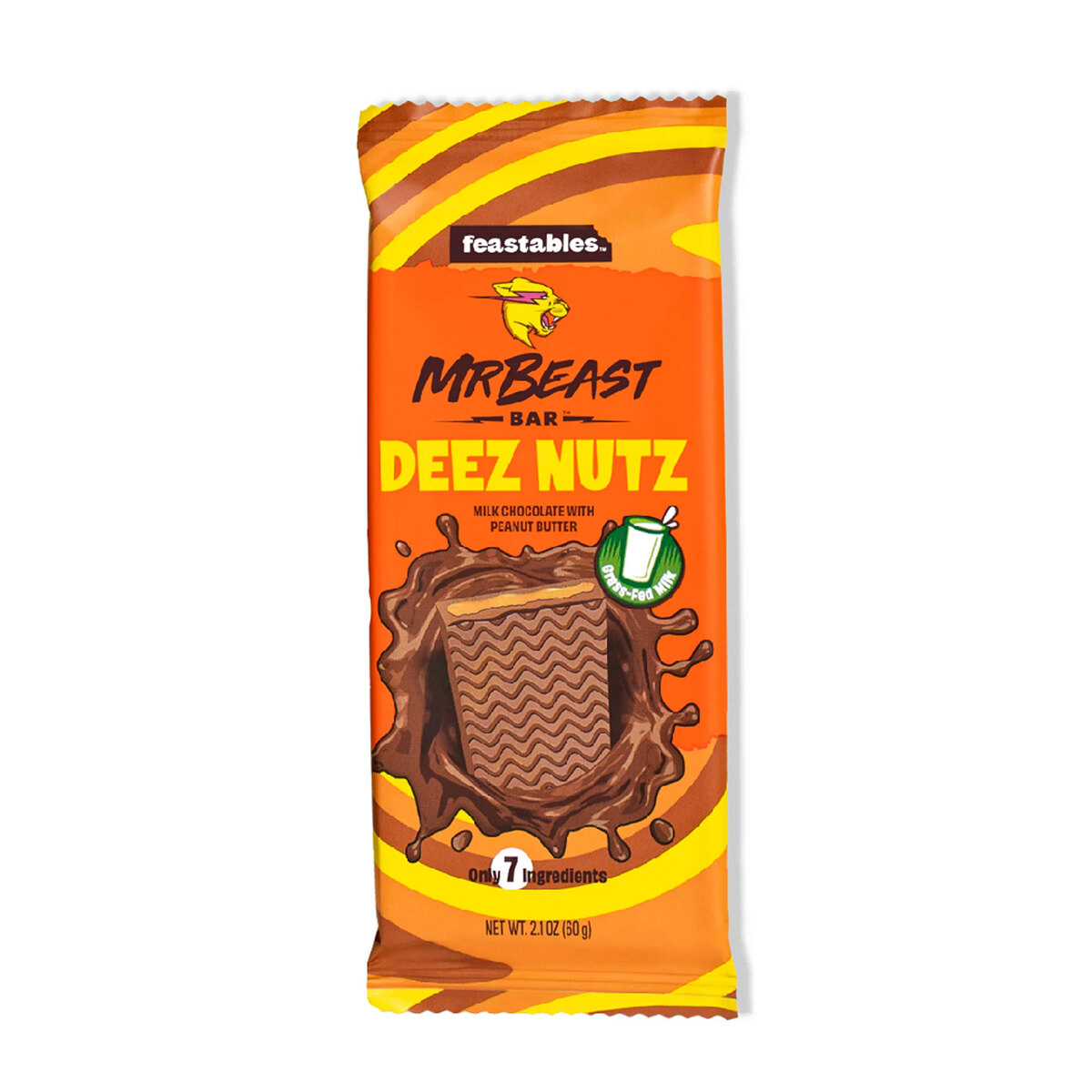 Mr Beast Deez Nutz Milk Chocolate Bar with Peanut Butter 60 g