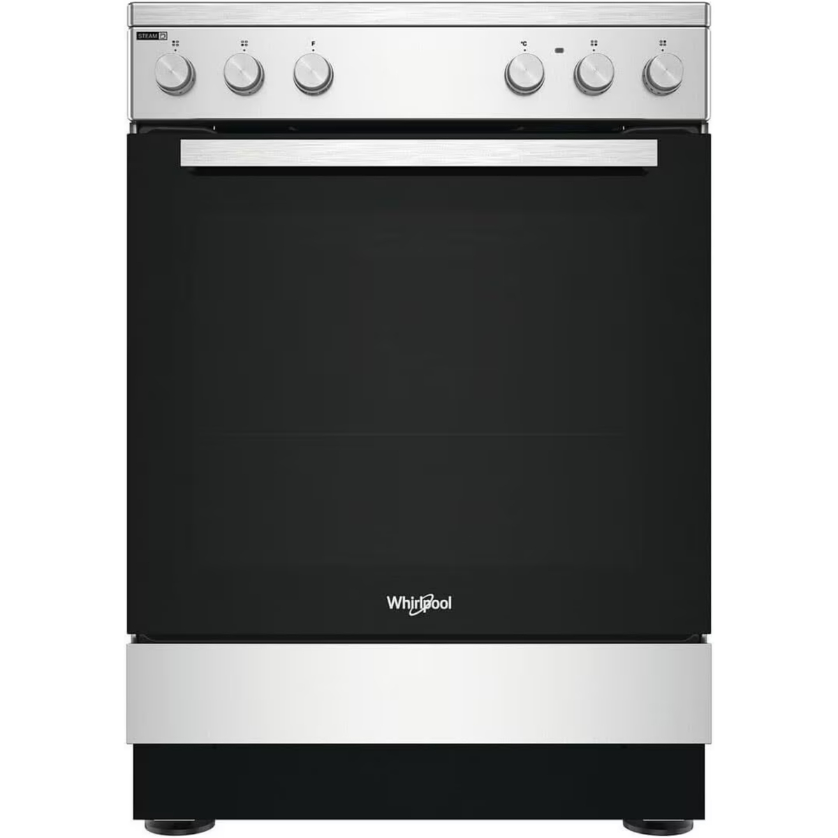 Whirlpool Freestanding Electric Cooker with 4 Radiant Plates, 60 x 60 cm, Inox, WS68V8KHX