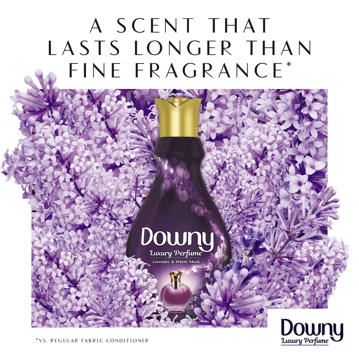 Downy Luxury Perfume Concentrate Lavender & White Musk Fabric Softener 1.38 Litres