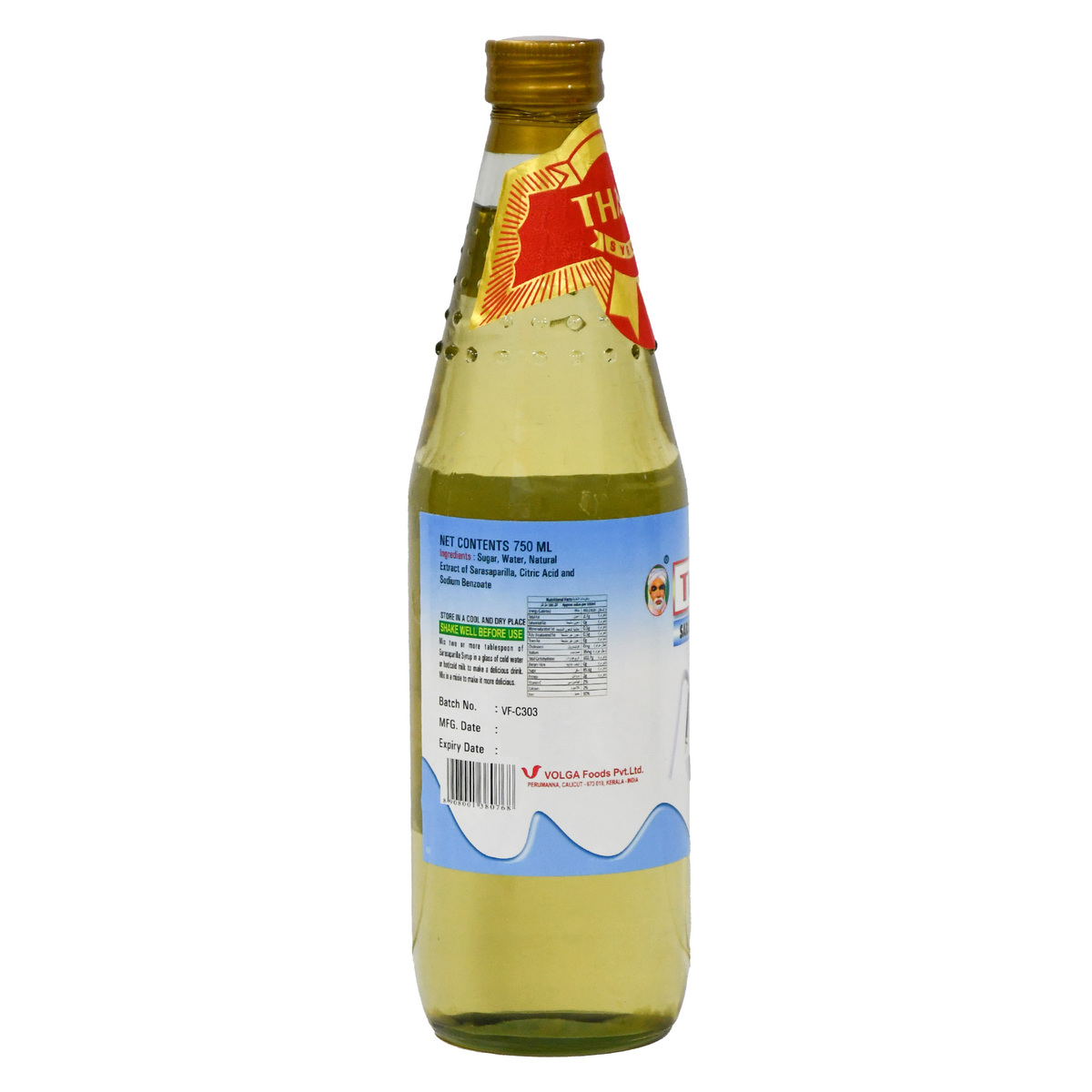 Thadi Sarasaparilla Syrup 750 ml