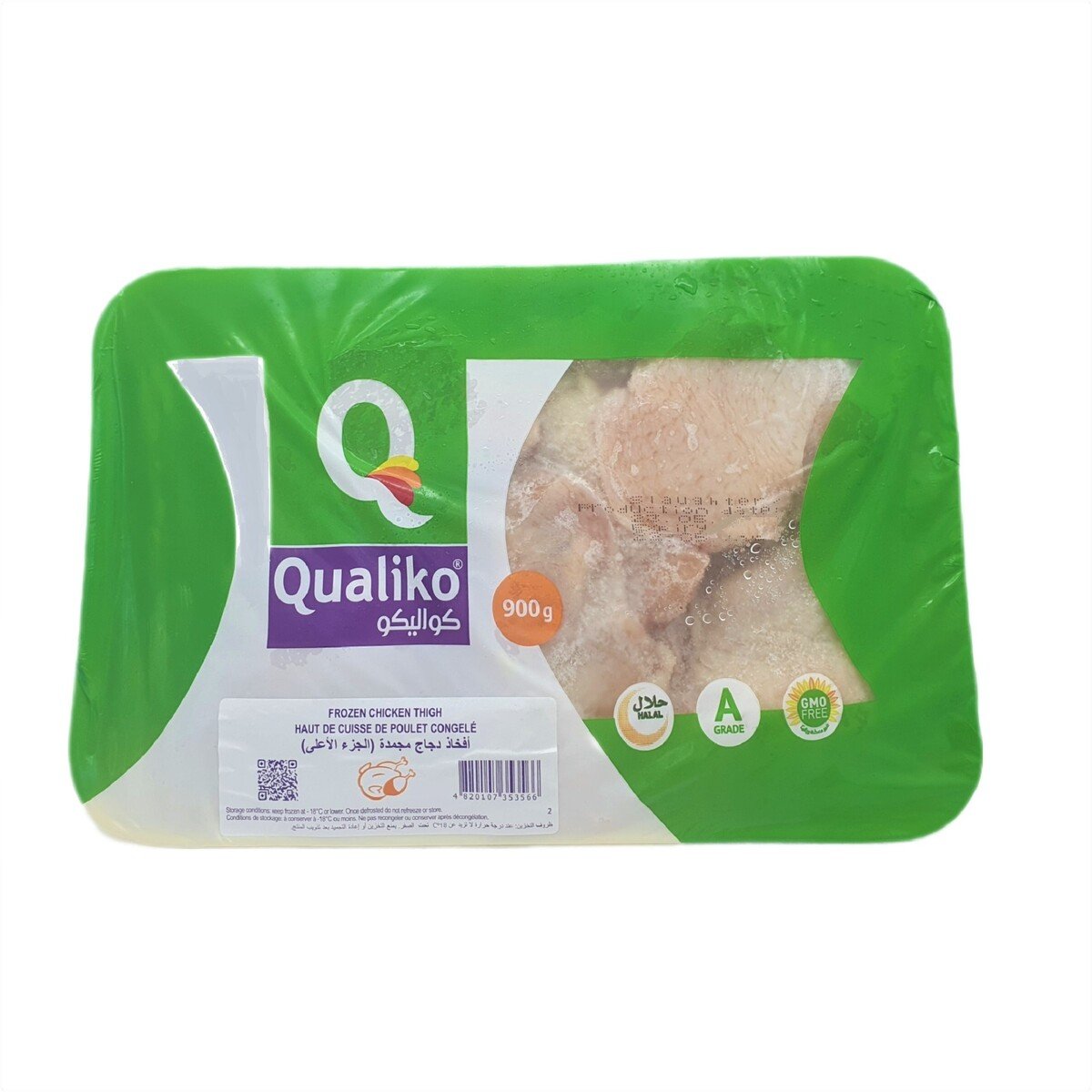 Qualiko Frozen Chicken Thighs Bone In Skin On 900 g