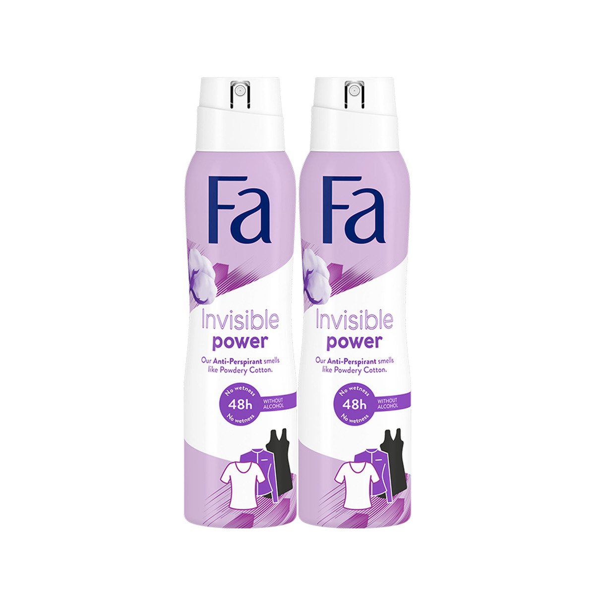 Fa Invisible Power Deodorant Spray Value Pack 2 x 150 ml
