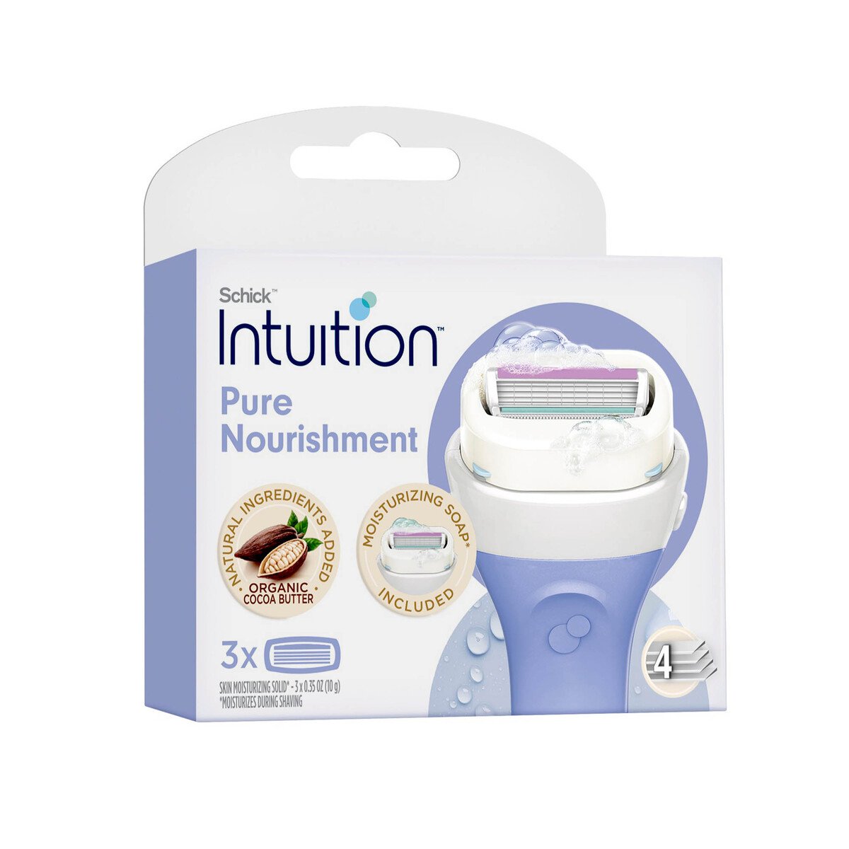 Buy Schick Intuition Pure Nourishment Refill 3 pcs Online at Best Price | System Blades | Lulu UAE in UAE