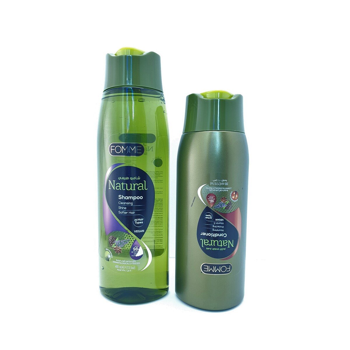 Fomme Natural Shampoo 400ml + Fomme Natural Conditioner 300 ml