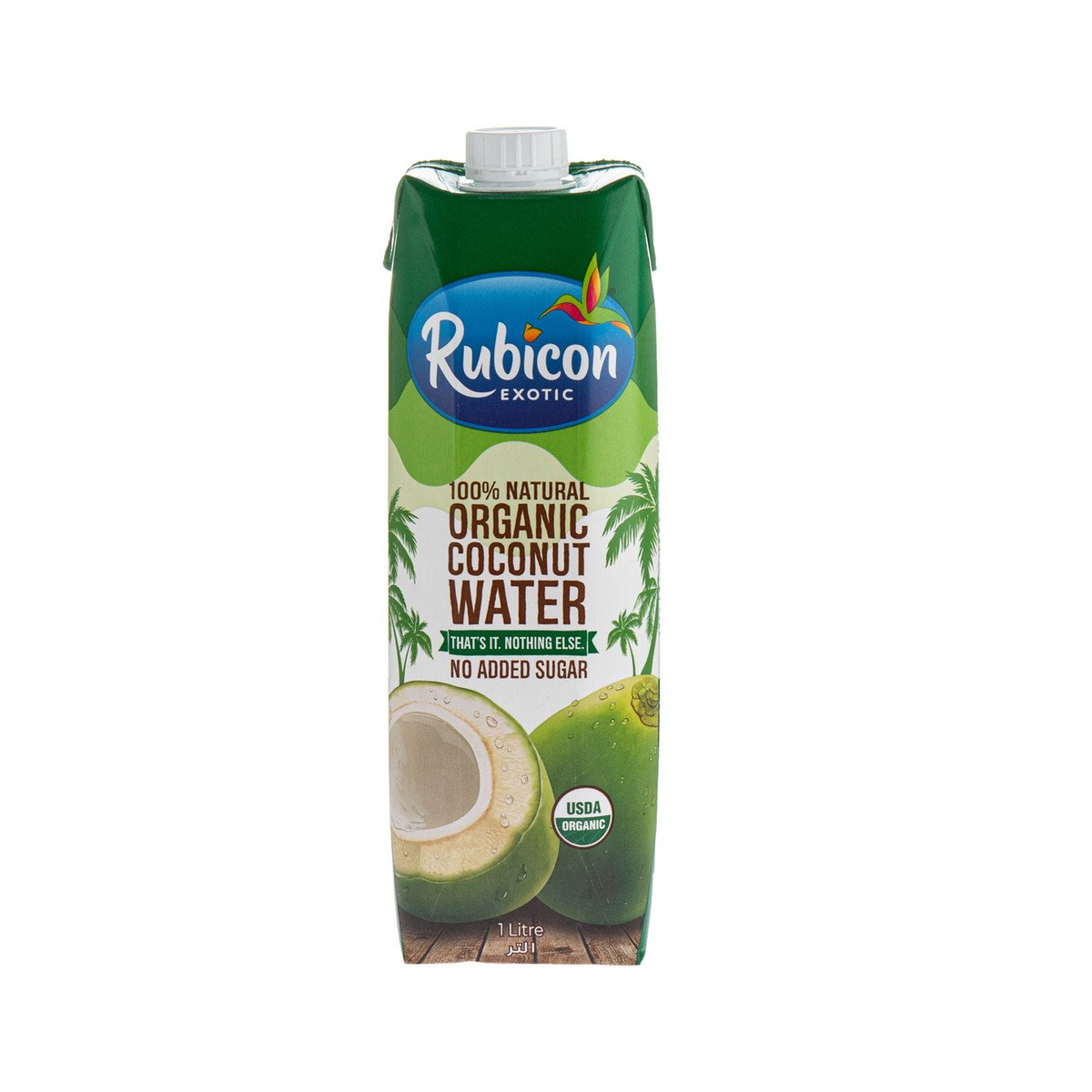 اشتري قم بشراء Rubicon Organic Coconut Water 1 Litre Online at Best Price من الموقع - من لولو هايبر ماركت Fruit Drink Tetra في السعودية