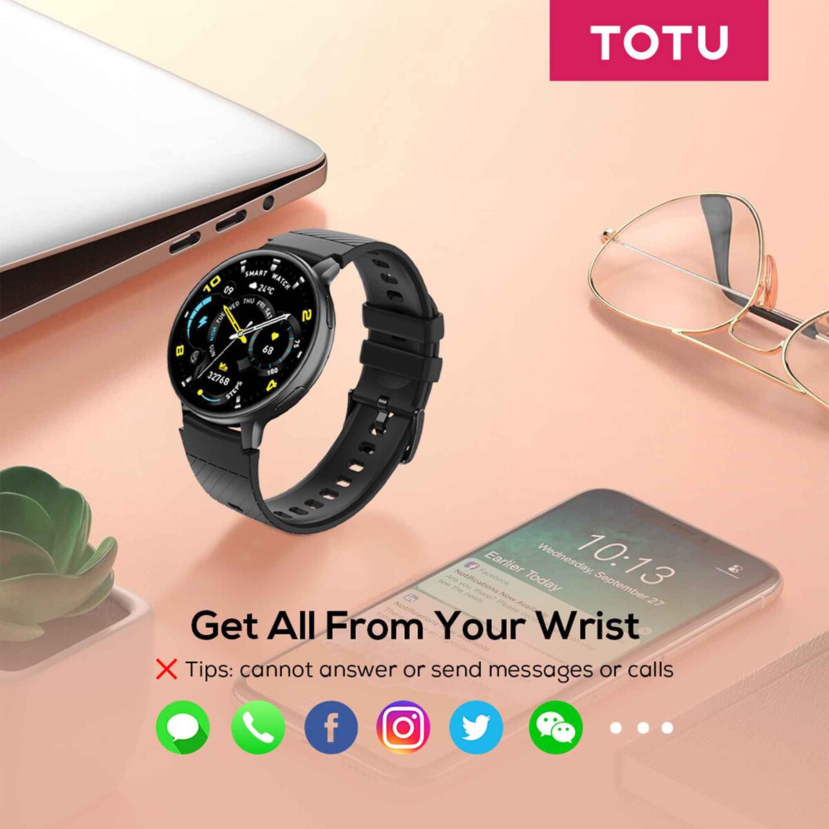 Totu Smart Watch SW-S53 Gold