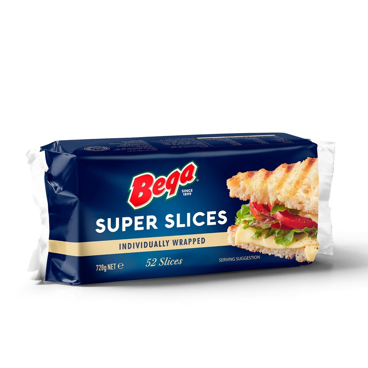 Bega 52 Slices Super Cheese Value Pack 728 g