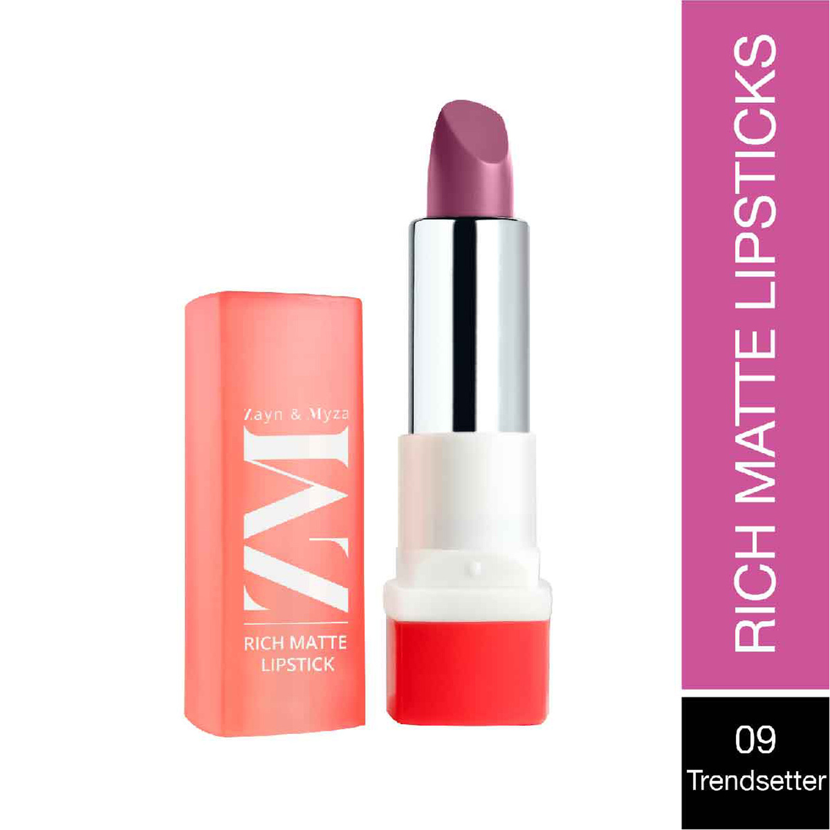 Zayn & Myza Rich Matte Lipstick, 09 Trend Setter, 4.2 g