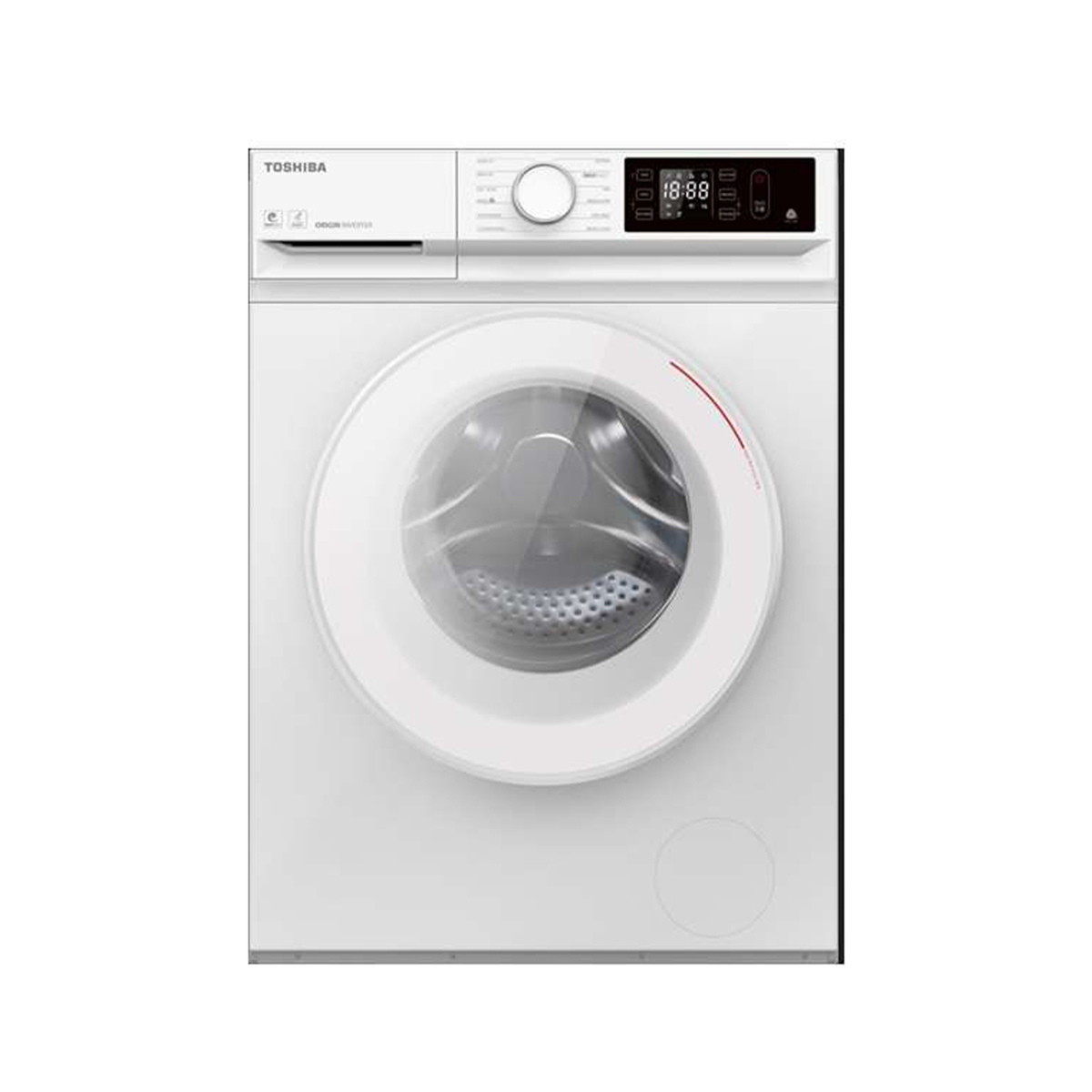 Toshiba Front Load Washing Machine, 8 kg, 1400 RPM, White, TW-BL90A4B-WK