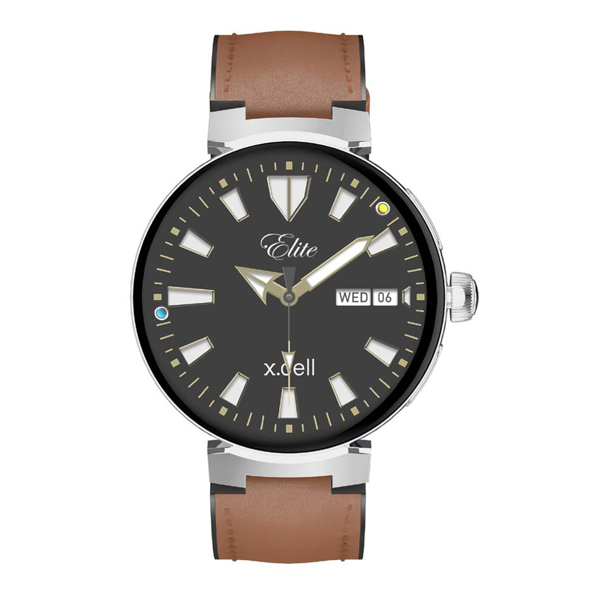 X.Cell Smart Watch Elite-3 Leather Brown