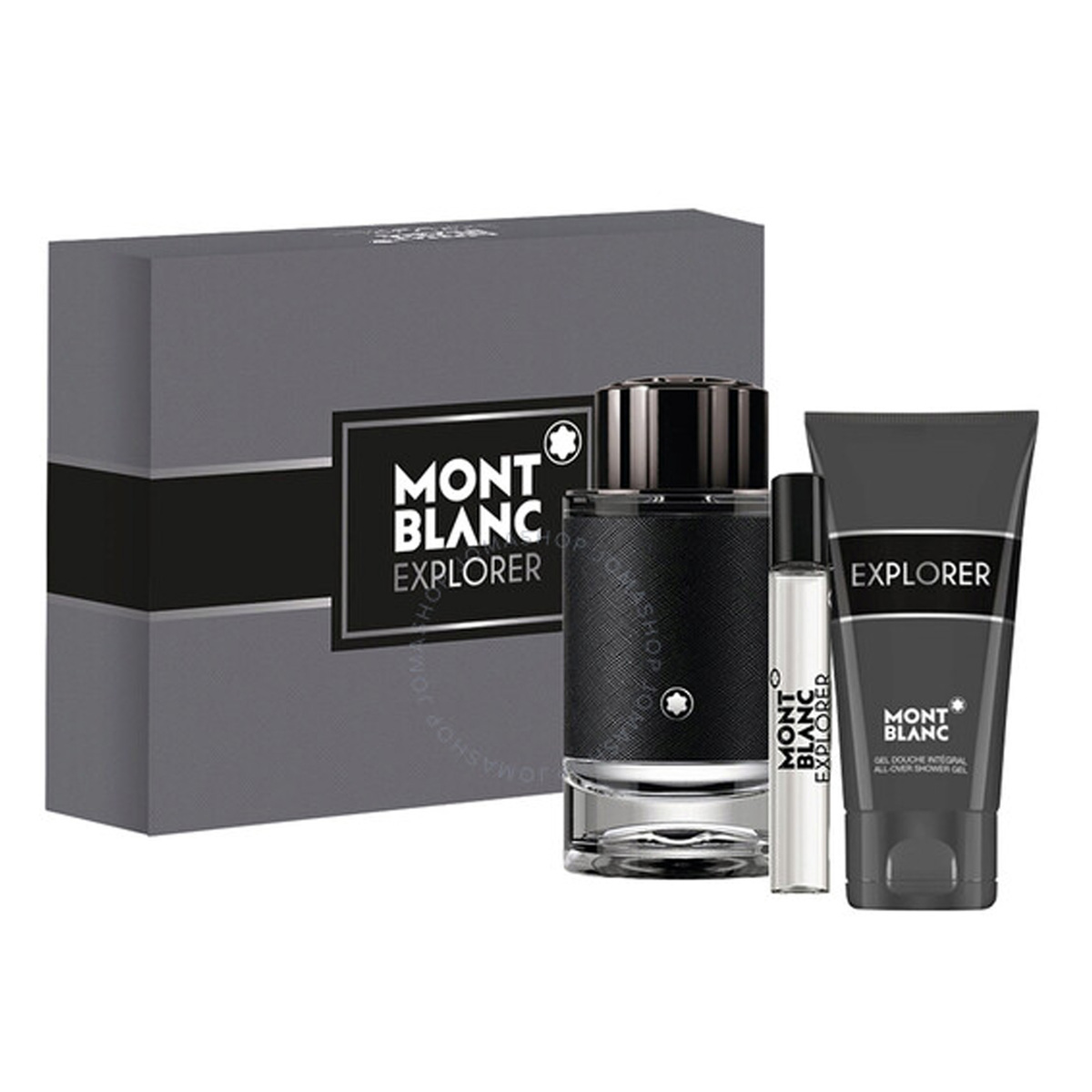 Mont Blanc Explorer Eau de Parfum For Men, 100 ml + 7.5 ml Travel Spray + 100 ml Shower Gel Travel Set